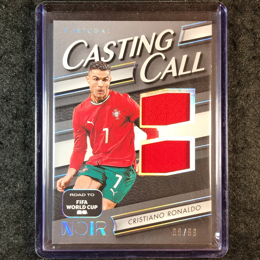 2025-26 Noir Road to World Cup CRISTIANO RONALDO Casting Call Materials 8/99