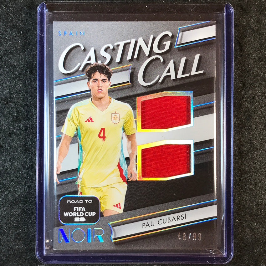 2025-26 Noir Road to World Cup PAU CUBARSI Casting Call Materials Jersey 48/99