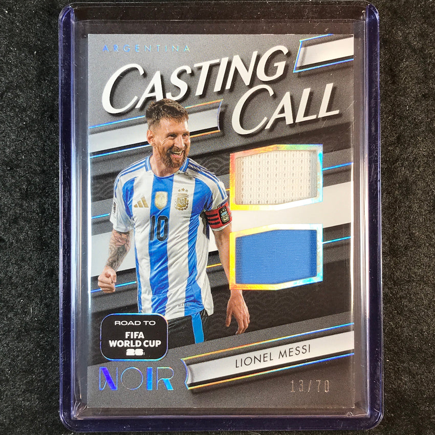 2025-26 Noir Road to World Cup LIONEL MESSI Casting Call Materials Jersey 13/70
