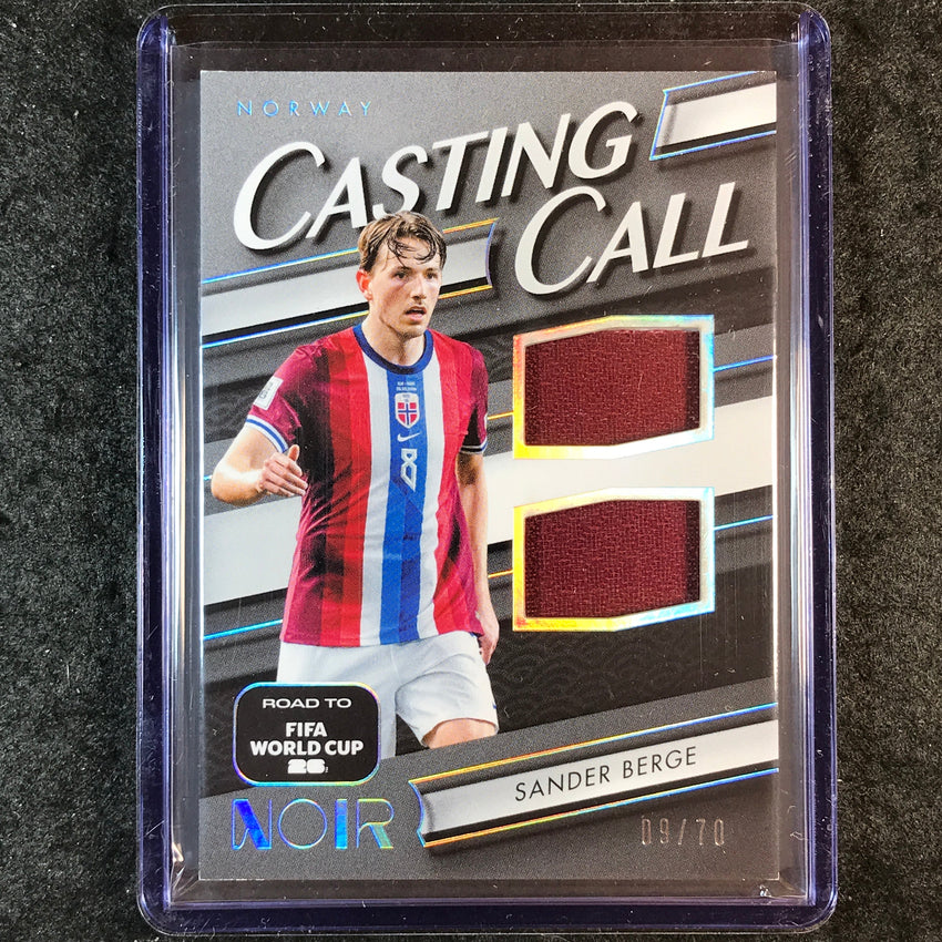 2025-26 Noir Road to World Cup SANDER BERGE Casting Call Materials Jersey 9/70