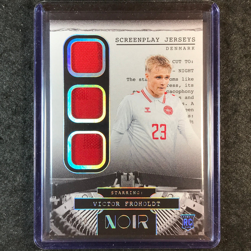 2025-26 Noir Road to World Cup VICTOR FROHOLDT Screenplay Jerseys Rookie 38/70