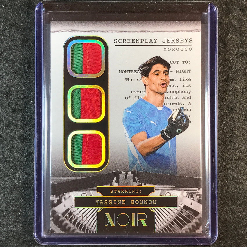2025-26 Noir Road to World Cup YASSINE BOUNOU Screenplay Jerseys Patch Gold 7/10