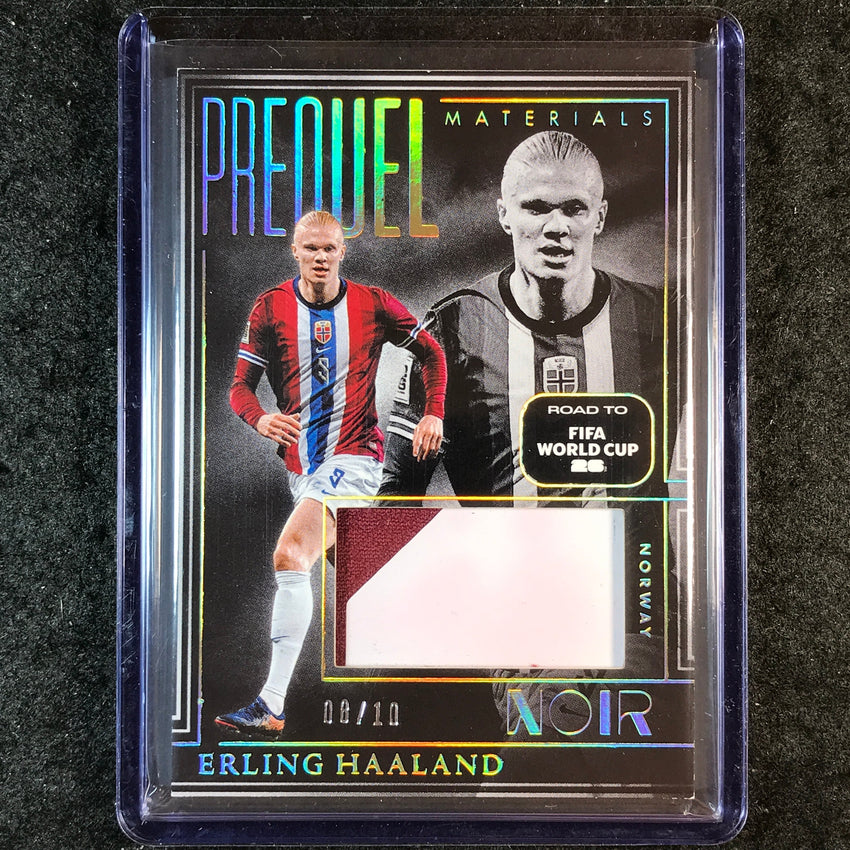 2025-26 Noir Road to World Cup ERLING HAALAND Prequel Materials Patch Gold 8/10