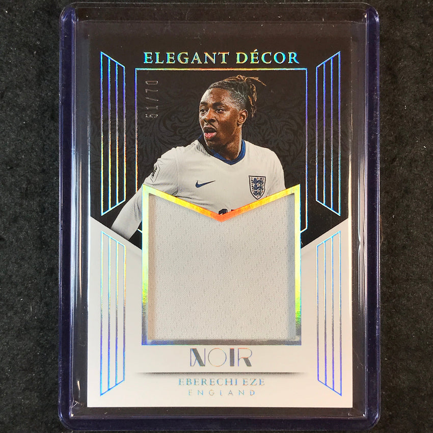 2025-26 Noir Road to World Cup EBERECHI EZE Elegant Decor Jersey Relic 51/70