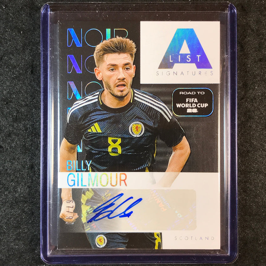2025-26 Noir Road to FIFA World Cup BILLY GILMOUR A-List Signature Auto 67/99