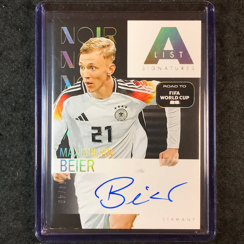 2025-26 Noir Road to World Cup MAXIMILIAN BEIER A-List Signature Auto Gold 44/49