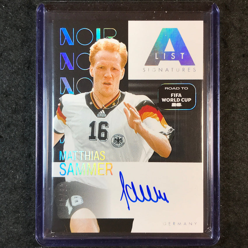 2025-26 Noir Road to FIFA World Cup MATTHIAS SAMMER A-List Signature Auto 48/49