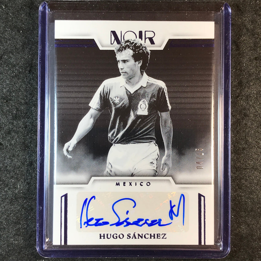 2025-26 Noir Road to FIFA World Cup HUGO SANCHEZ Noir Auto Black and White 4/15