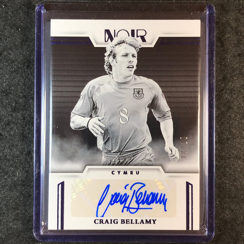 2025-26 Noir Road to FIFA World Cup CRAIG BELLAMY Noir Auto Black and White 8/10