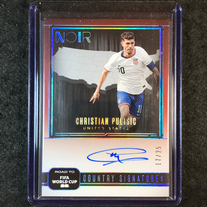 2025-26 Noir Road to World Cup CHRISTIAN PULISIC Country Signatures Auto 17/25