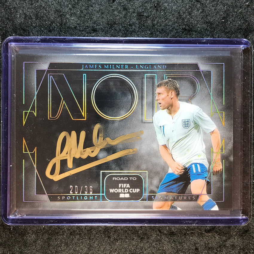 2025-26 Noir Road to FIFA World Cup JAMES MILNER Spotlight Signatures 20/36