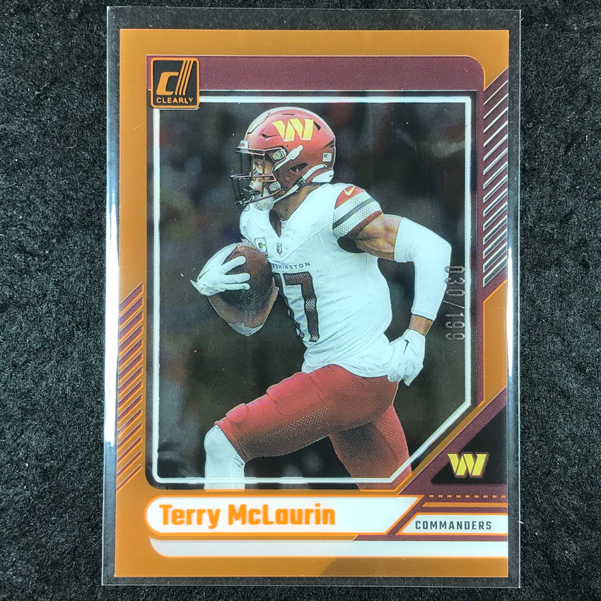 2024 Clearly Donruss Football TERRY MCLAURIN Base Orange 30/199 #50