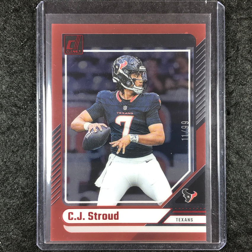 2024 Clearly Donruss Football C.J. STROUD Base Red 11/99 #23