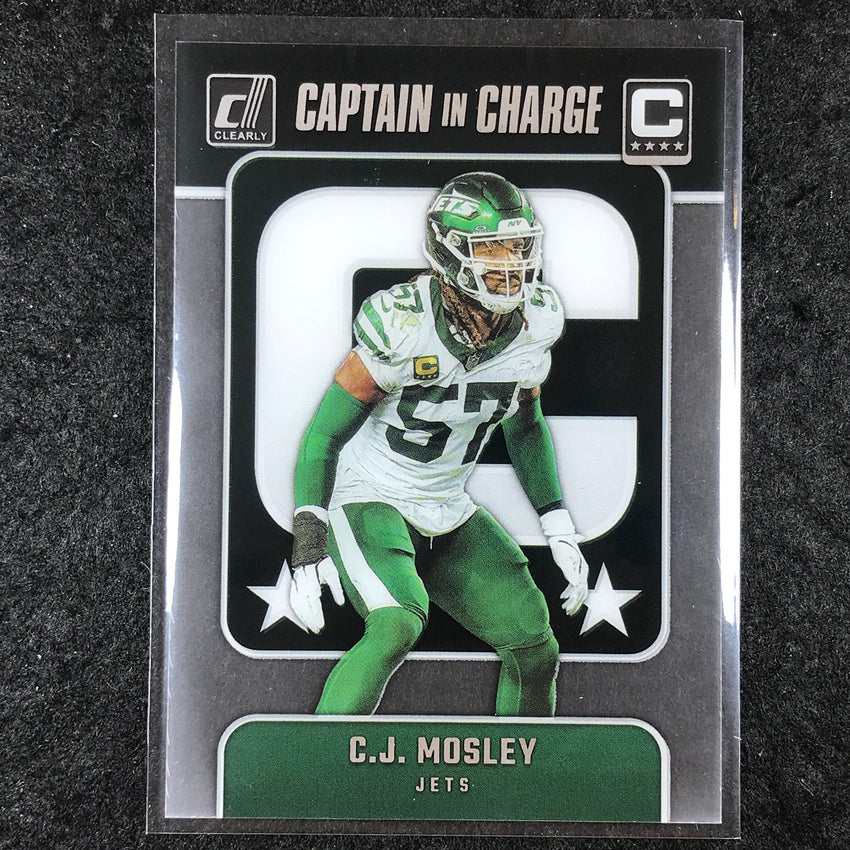 2024 Clearly Donruss Football C.J. MOSLEY Captain In Charge Base #9