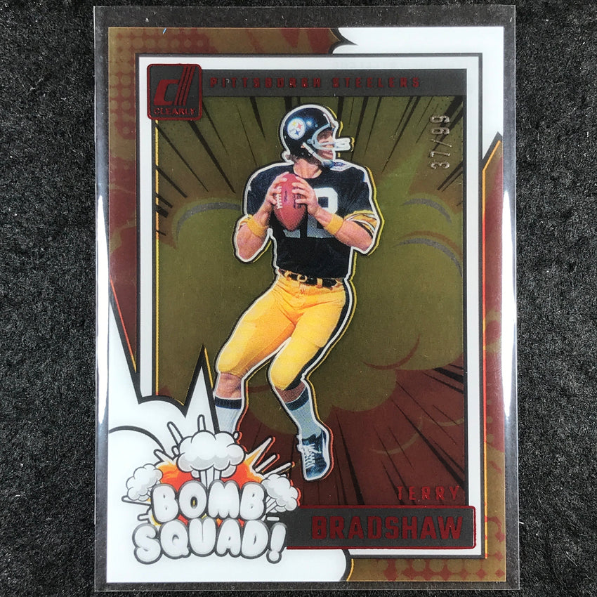 2024 Clearly Donruss Football TERRY BRADSHAW Bomb Squad Red 37/99 #16