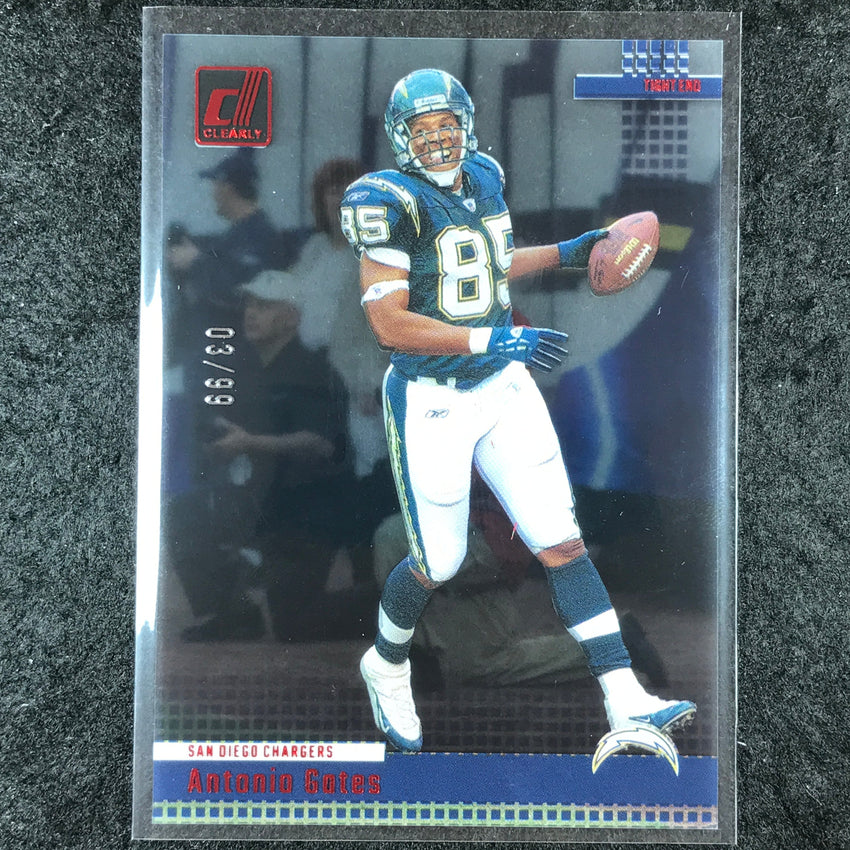 2024 Clearly Donruss Football ANTONIO GATES Retro 2004 Red 3/99 #3