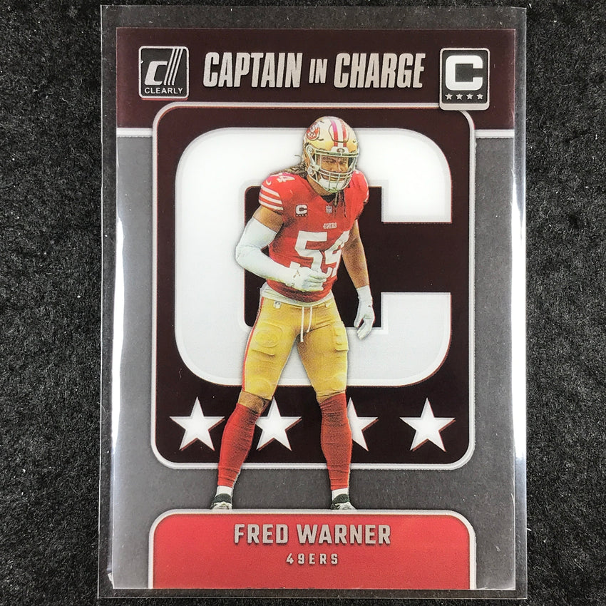 2024 Clearly Donruss Football FRED WARNER Captain In Charge Base #10
