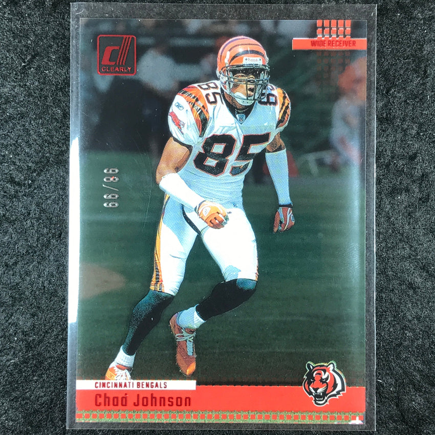 2024 Clearly Donruss Football CHAD JOHNSON Retro 2004 Red 98/99 #19