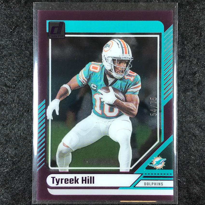 2024 Clearly Donruss Football TYREEK HILL Base Purple 54/75 #33