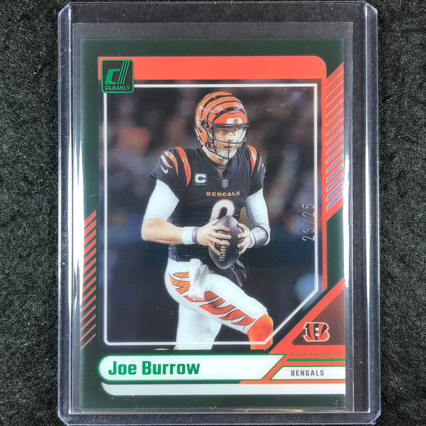 2024 Clearly Donruss Football JOE BURROW Base Green 23/25 #12