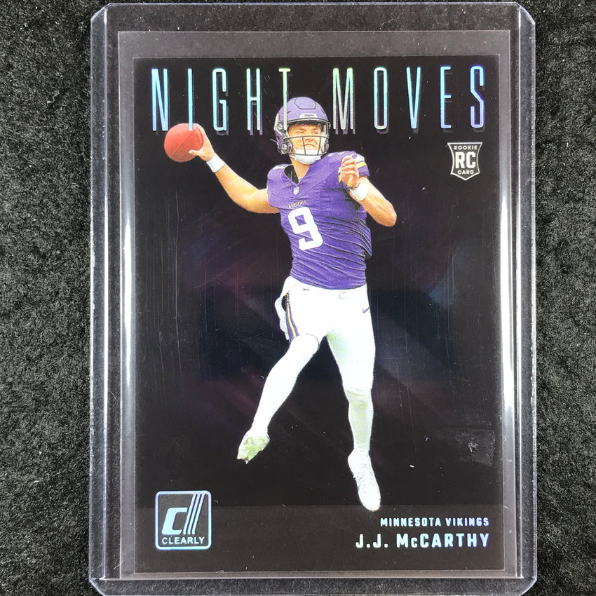 2024 Clearly Donruss Football J.J. MCCARTHY Night Moves Rookie SSP #3