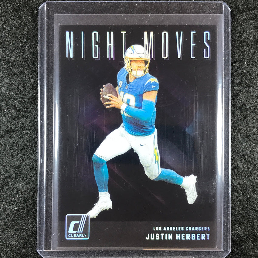 2024 Clearly Donruss Football JUSTIN HERBERT Night Moves SSP #16
