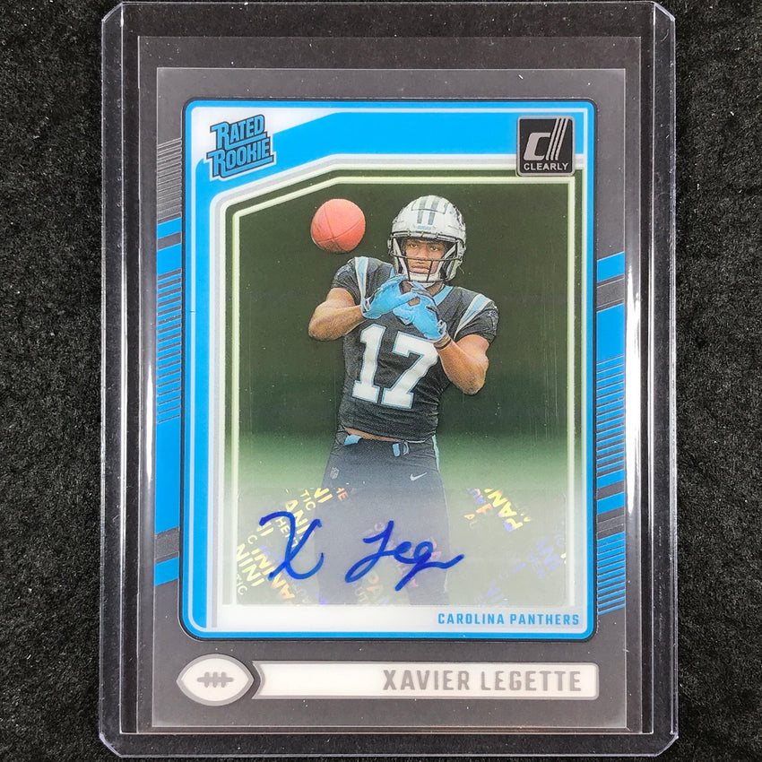2024 Clearly Donruss Football XAVIER LEGETTE Rated Rookie Autograph Base #66
