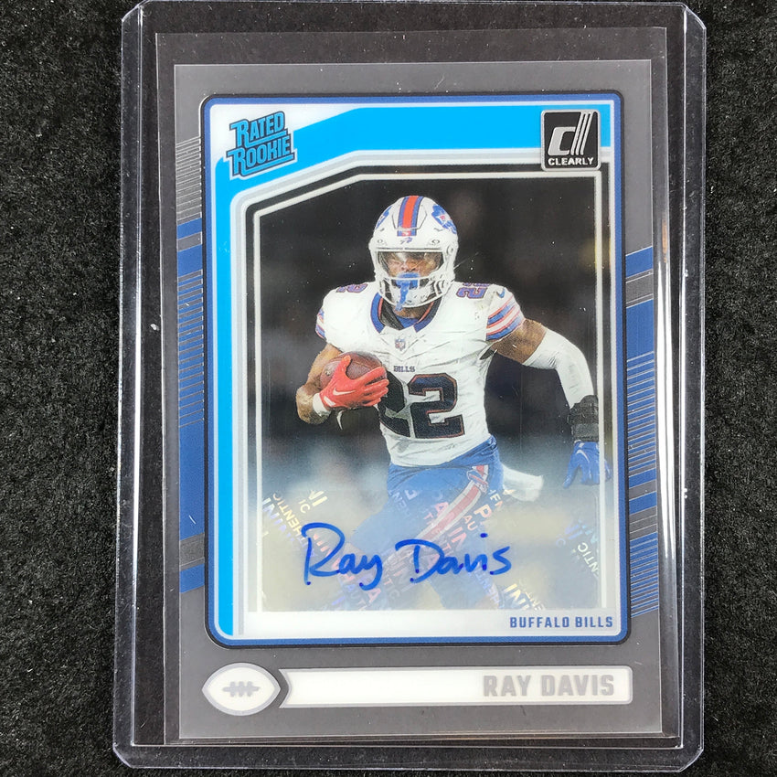 2024 Clearly Donruss Football RAY DAVIS Rated Rookie Autograph Base #88