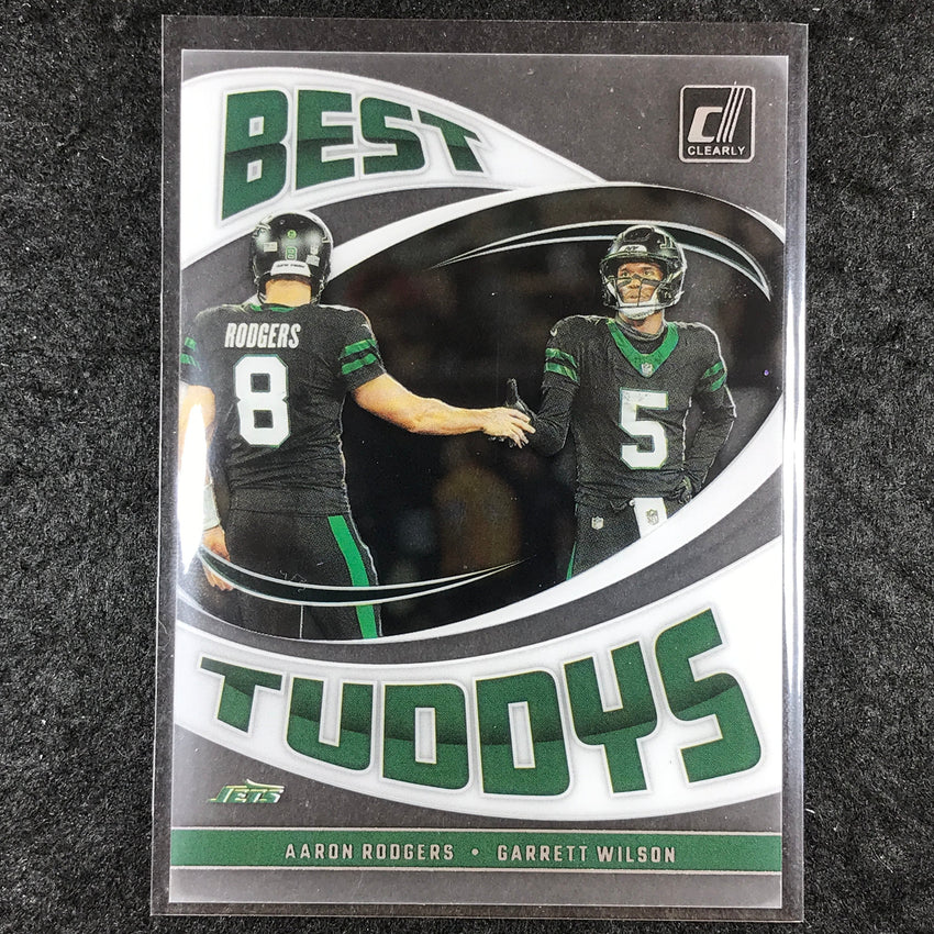 2024 Clearly Donruss Football AARON RODGERS GARRETT WILSON Best Tuddys #6