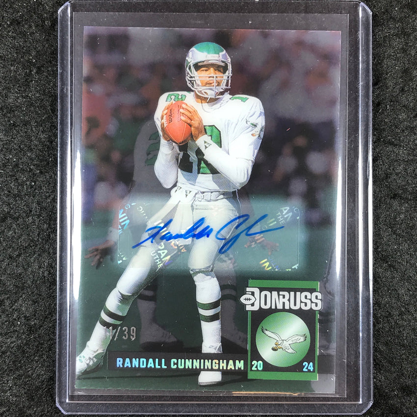 2024 Clearly Donruss Football RANDALL CUNNINGHAM Retro 1994 Autograph 11/39 #5