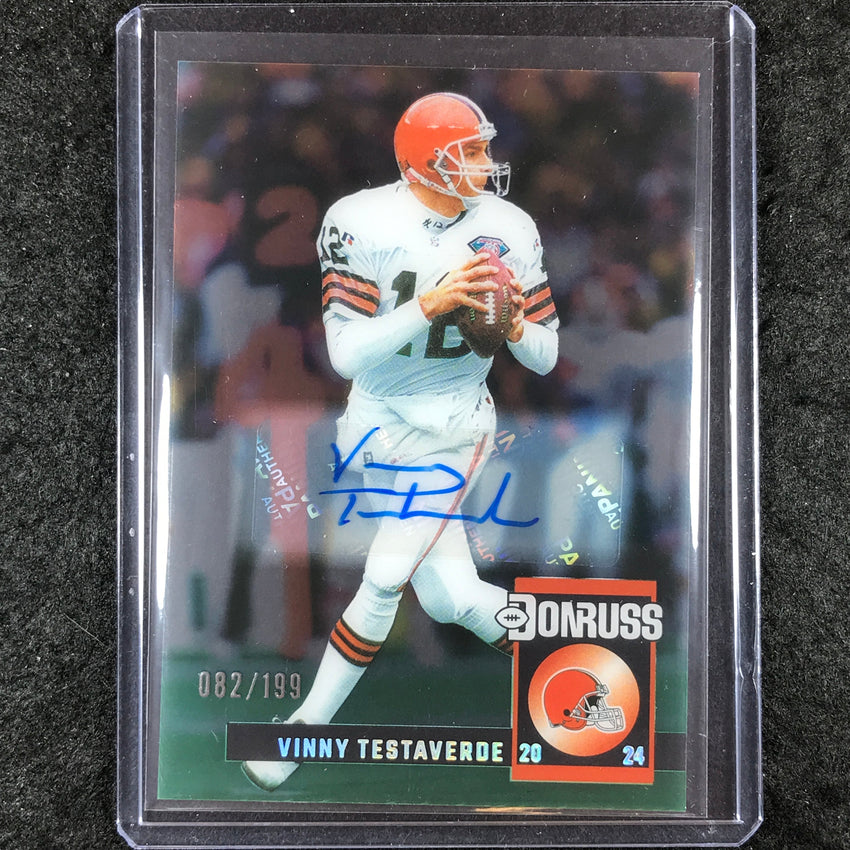 2024 Clearly Donruss Football VINNY TESTAVERDE Retro 1994 Autograph 82/199 #11