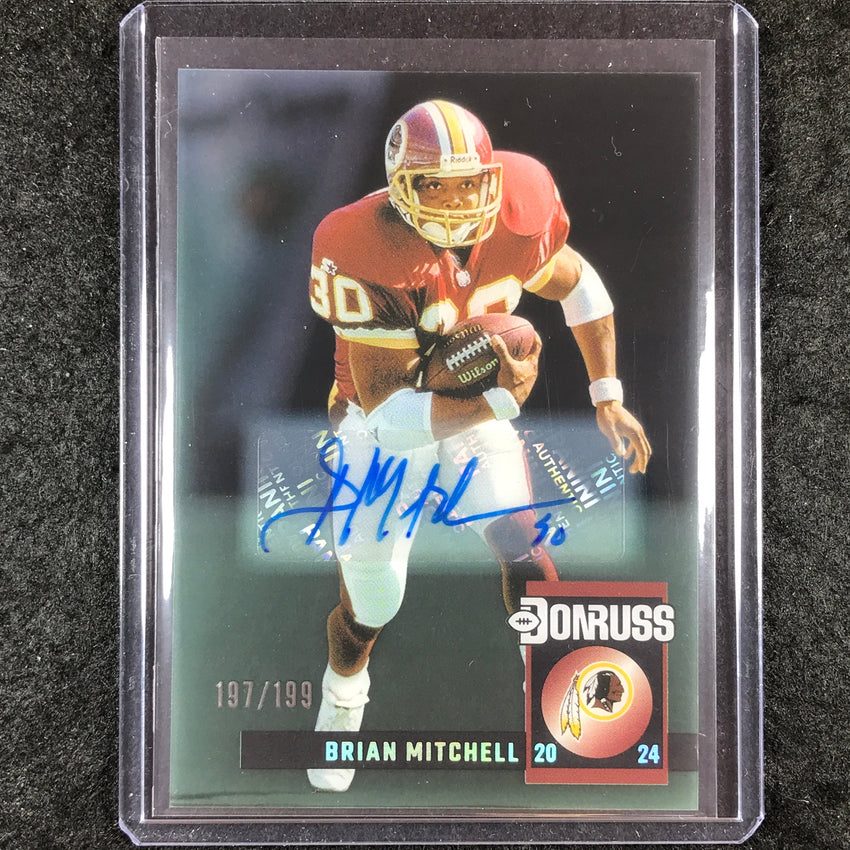 2024 Clearly Donruss Football BRIAN MITCHELL Retro 1994 Autograph 197/199 #19