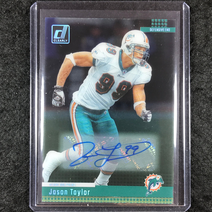 2024 Clearly Donruss Football JASON TAYLOR Retro 2004 Autograph 29/39 #11