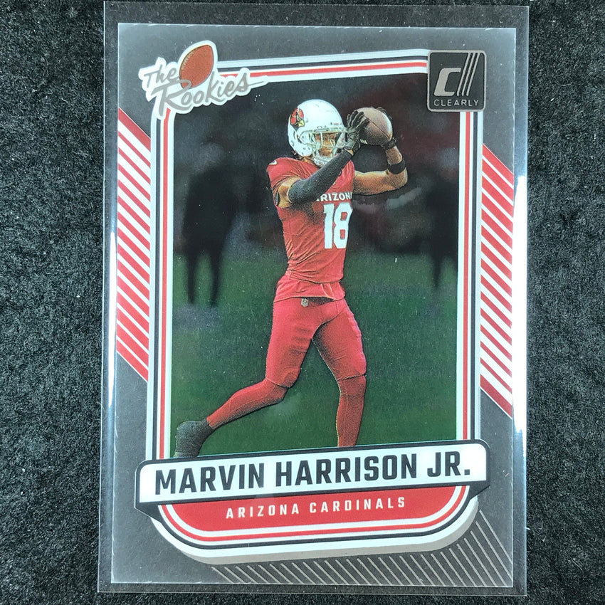 2024 Clearly Donruss Football MARVIN HARRISON JR. The Rookies Base #5
