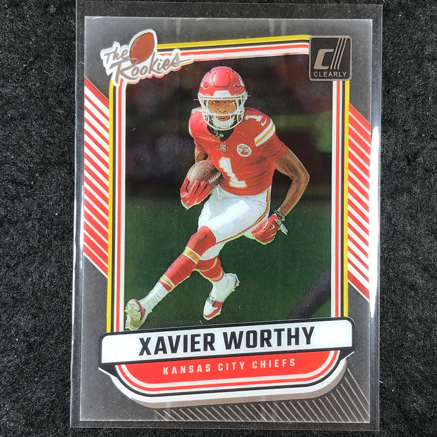 2024 Clearly Donruss Football XAVIER WORTHY The Rookies Base #7