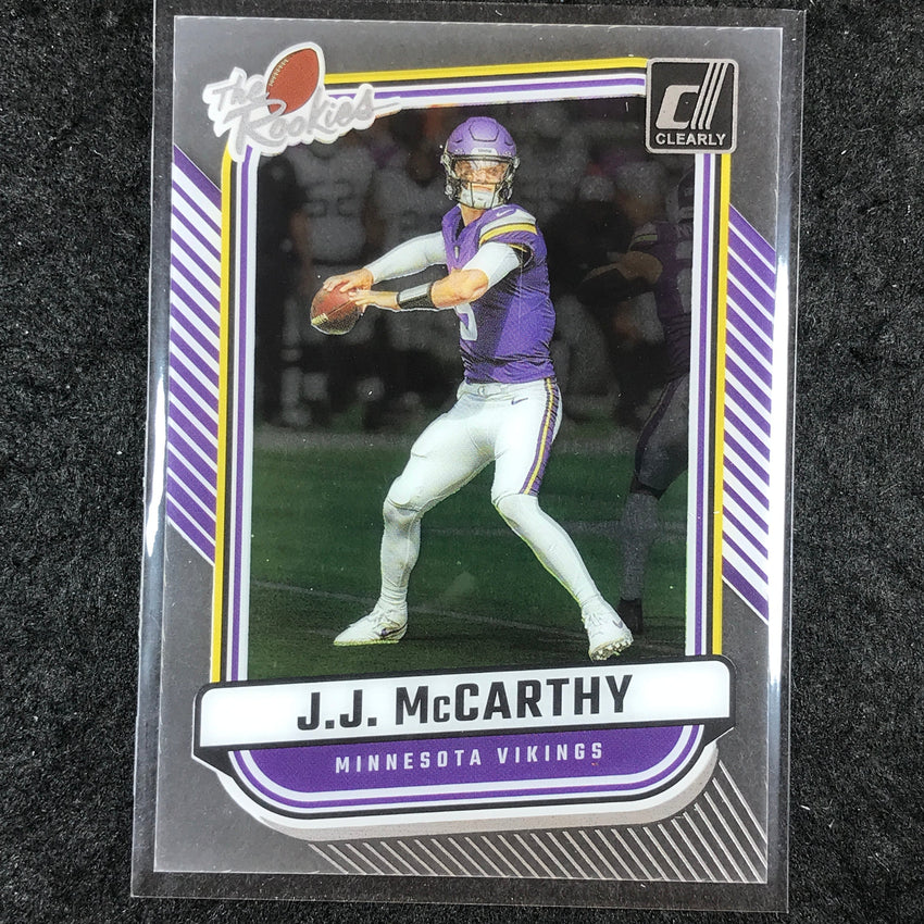 2024 Clearly Donruss Football J.J. MCCARTHY The Rookies Base #10