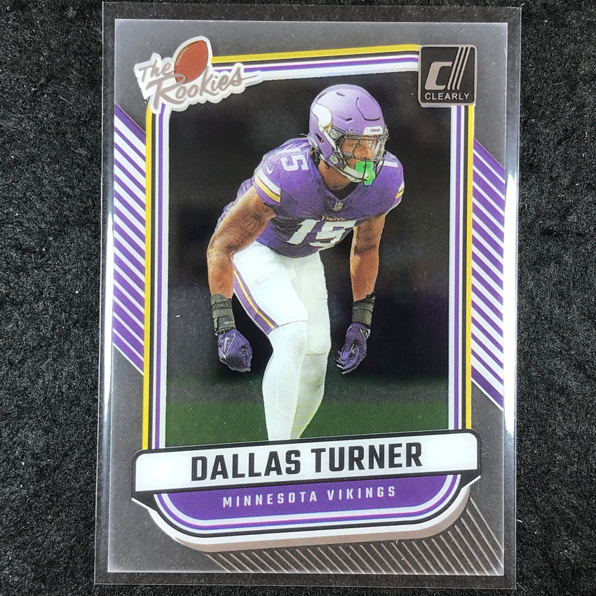 2024 Clearly Donruss Football DALLAS TURNER The Rookies Base #14