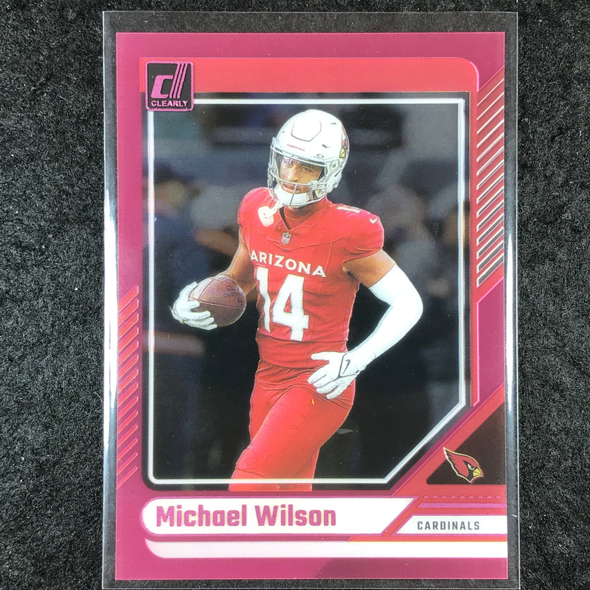 2024 Clearly Donruss Football MICHAEL WILSON Base Pink #2