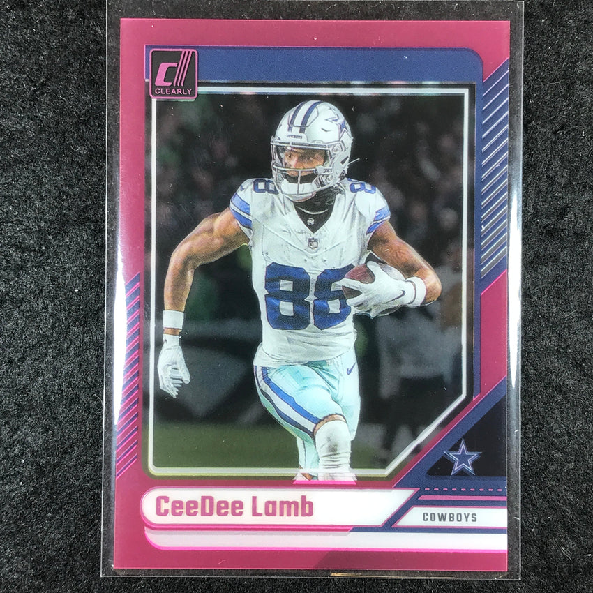 2024 Clearly Donruss Football CEEDEE LAMB Base Pink #17
