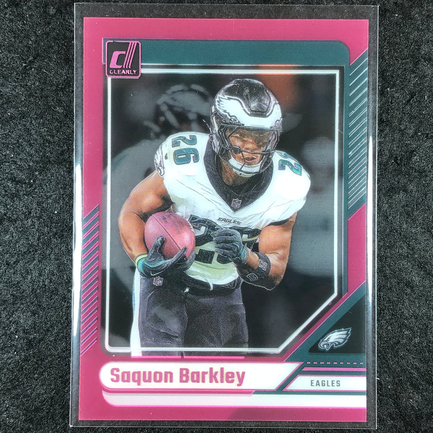 2024 Clearly Donruss Football SAQUON BARKLEY Base Pink #43
