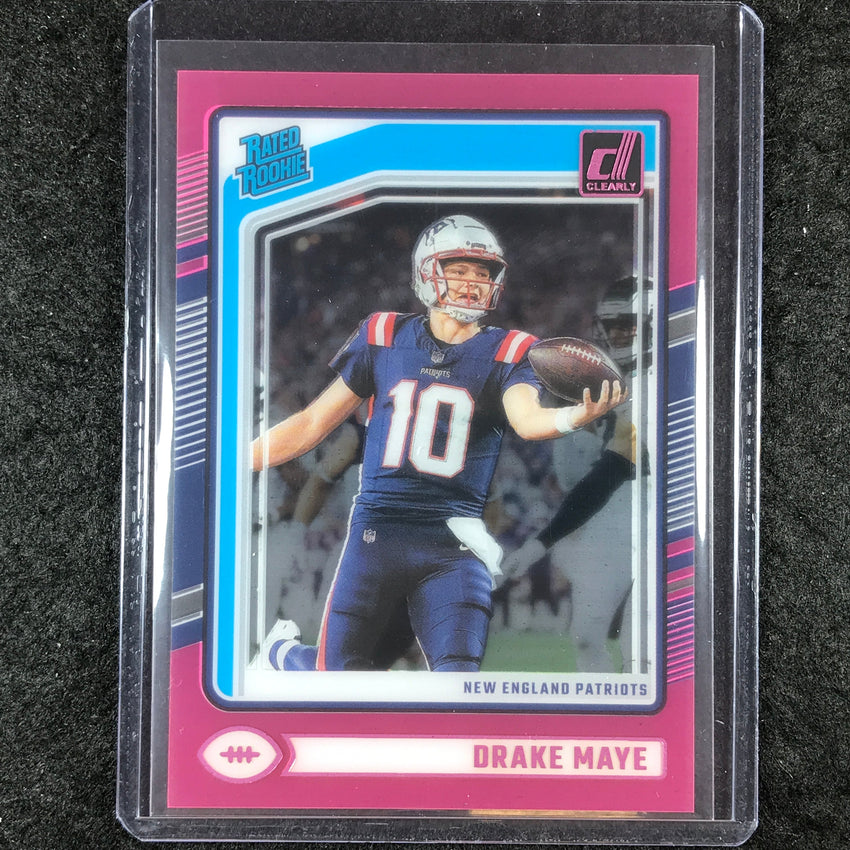 2024 Clearly Donruss Football DRAKE MAYE Rated Rookie Pink #53