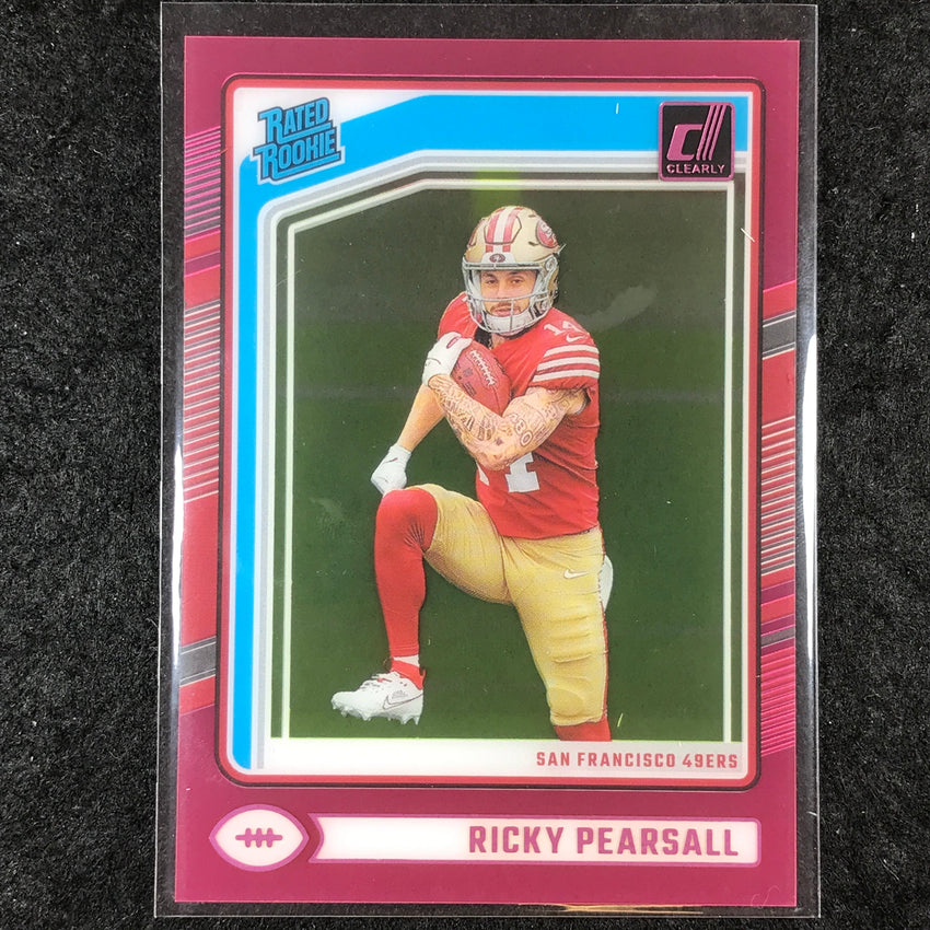 2024 Clearly Donruss Football RICKY PEARSALL Rated Rookie Pink #65