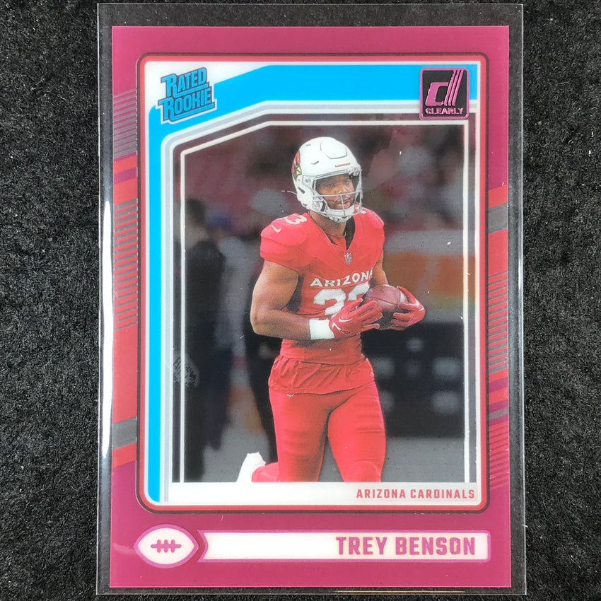 2024 Clearly Donruss Football TREY BENSON Rated Rookie Pink #74