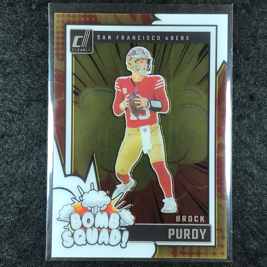 2024 Clearly Donruss Football BROCK PURDY Bomb Squad Base #15
