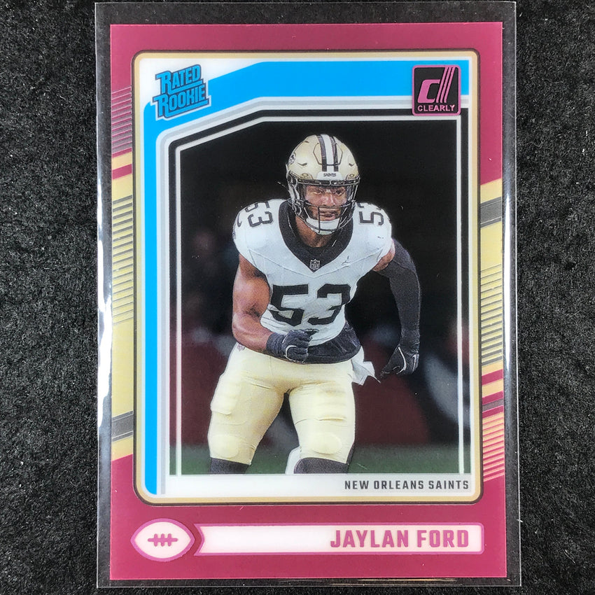 2024 Clearly Donruss Football JAYLAN FORD Rated Rookie Pink #92