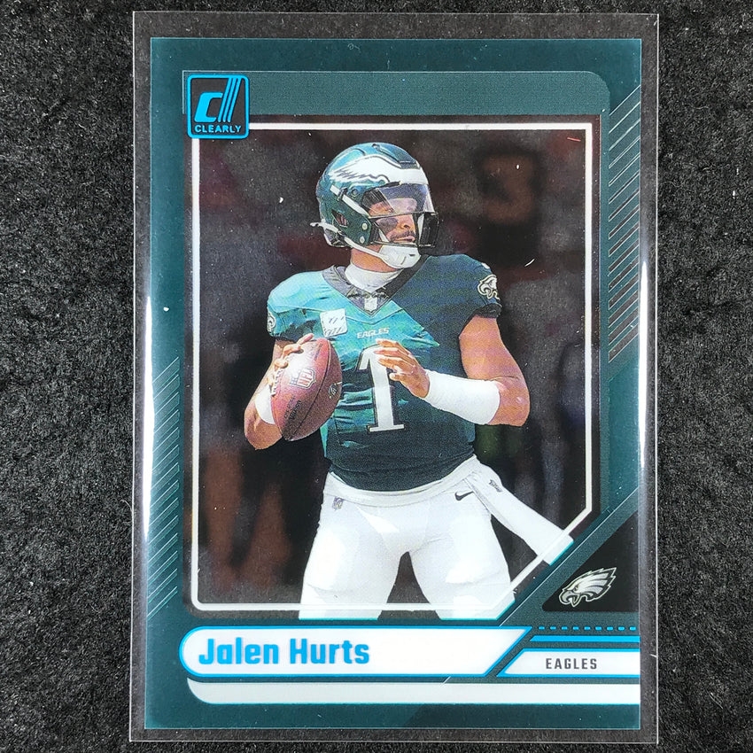 2024 Clearly Donruss Football JALEN HURTS Base Teal #42