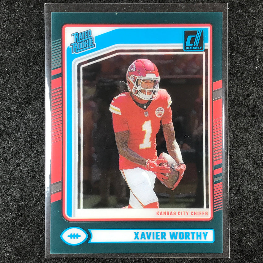 2024 Clearly Donruss Football XAVIER WORTHY Rated Rookie Teal #58