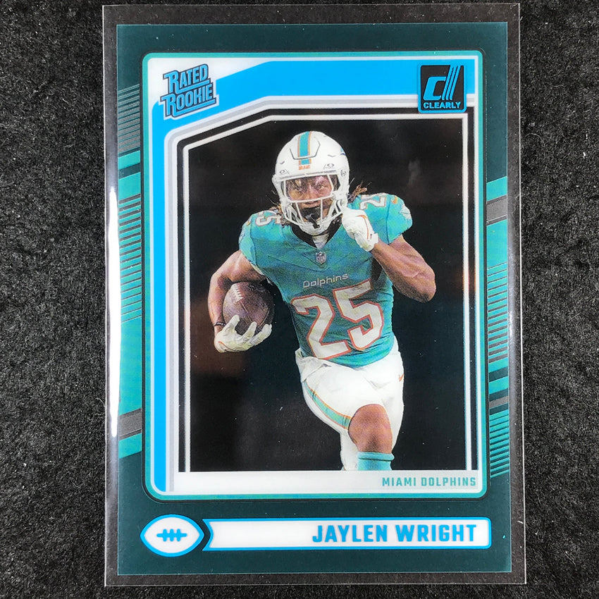 2024 Clearly Donruss Football JAYLEN WRIGHT Rated Rookie Teal #84