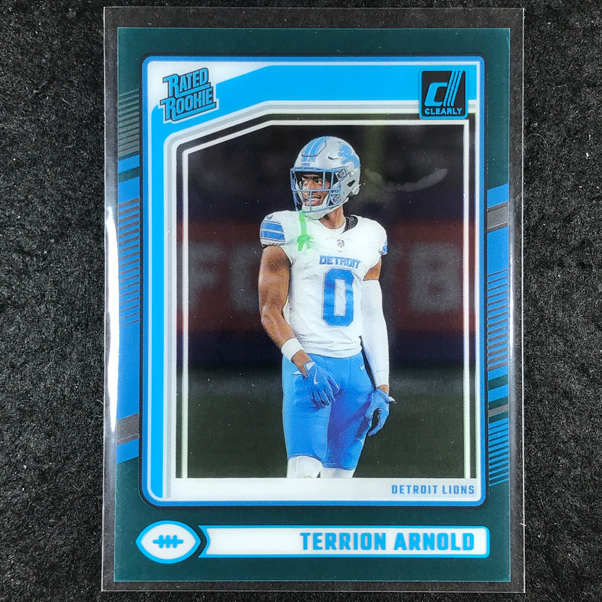 2024 Clearly Donruss Football TERRION ARNOLD Rated Rookie Teal #85