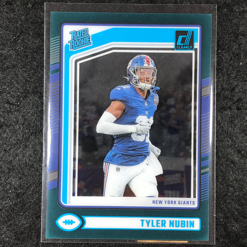 2024 Clearly Donruss Football TYLER NUBIN Rated Rookie Teal #96